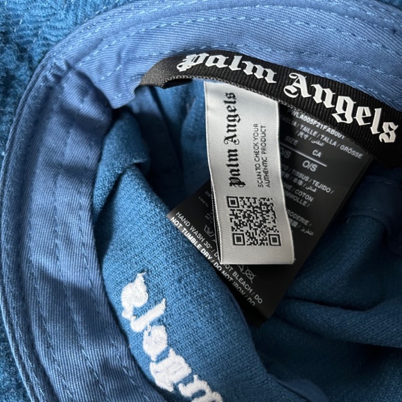 PALM ANGELS denim bucket hat - Picture 2 of 3